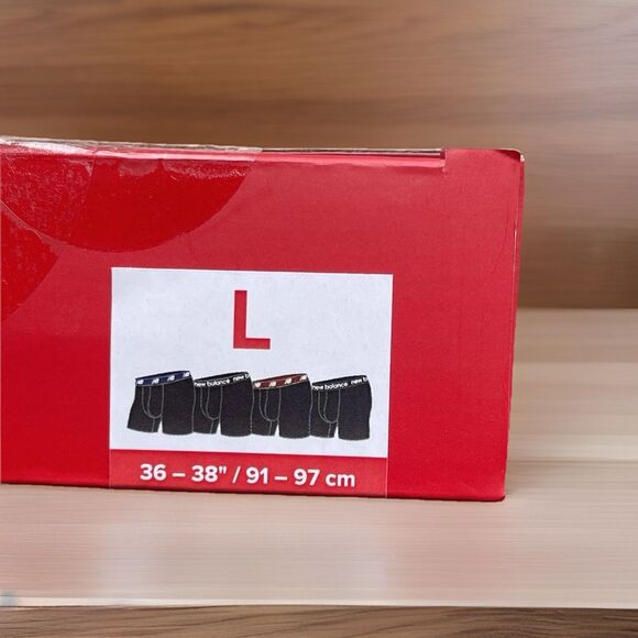 New Balance Men’s 4-Pack Performance Athletic Mesh Boxer Briefs Size Large 36-38 - Picture 4 of 7